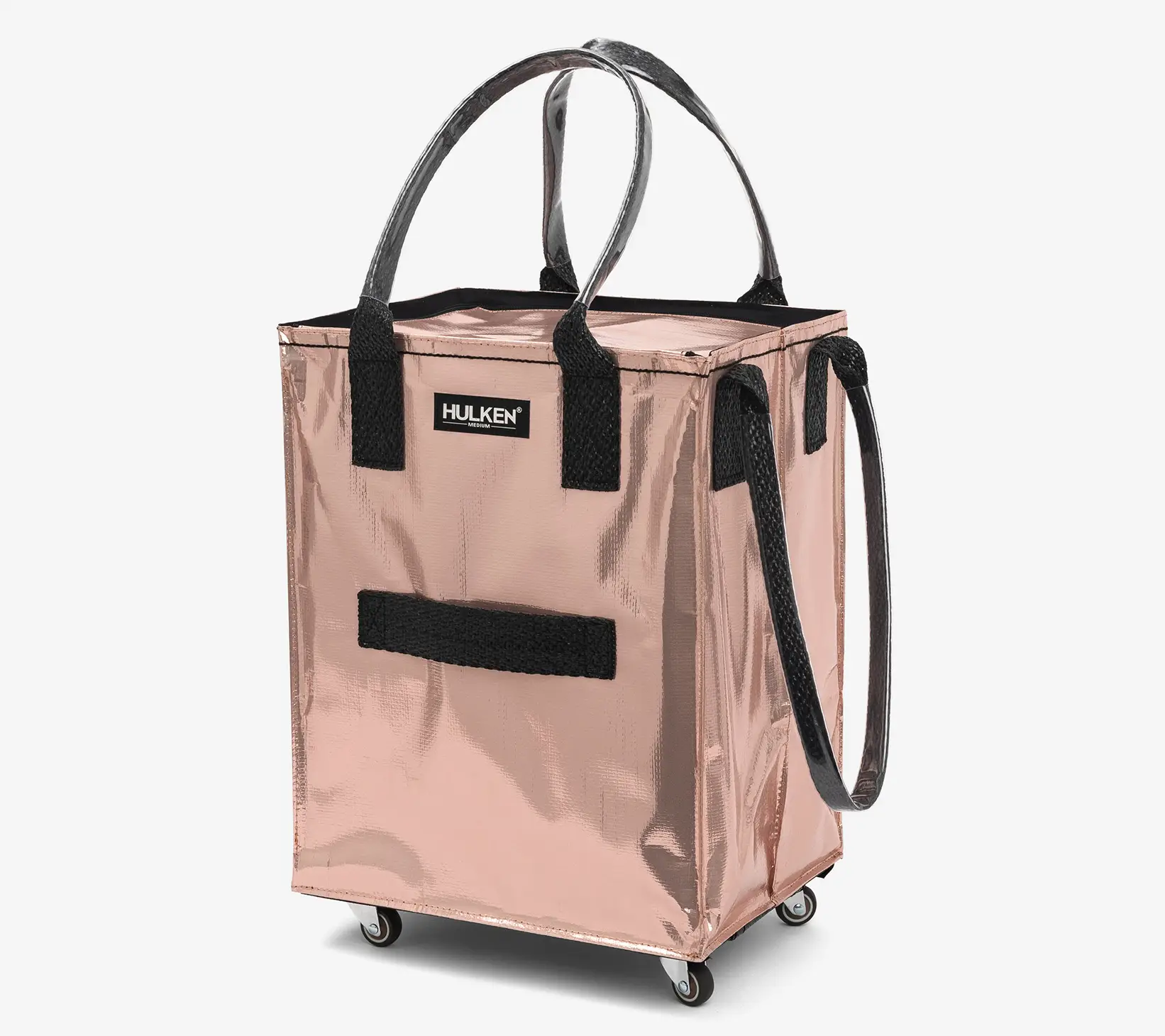 Hulken Medium Rolling Tote Bag with Zip Top Closure