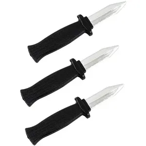 Wendy Mall 3 Pcs Retractable Knife Disappear Blade Trick Fake Dagger Joke Prank Props Halloween Gag Magic Toy