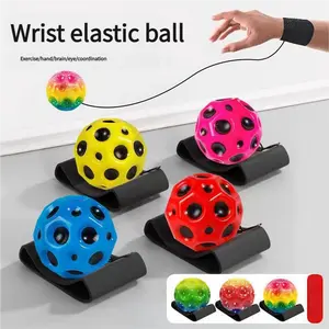 Colorful Elastic Bouncer Ball - Hand-Tossed Boomerang Ball, Leisure Hand-Eye Coordination Training Gift.