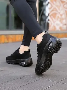 Women's Breathable Knit Air Cushion Sneakers Sporty Sneakers | Lightweight & shock-absorbent, essential for daily commuting, non-slip and wear-resistant, a perfect birthday surprise gift for best friends.