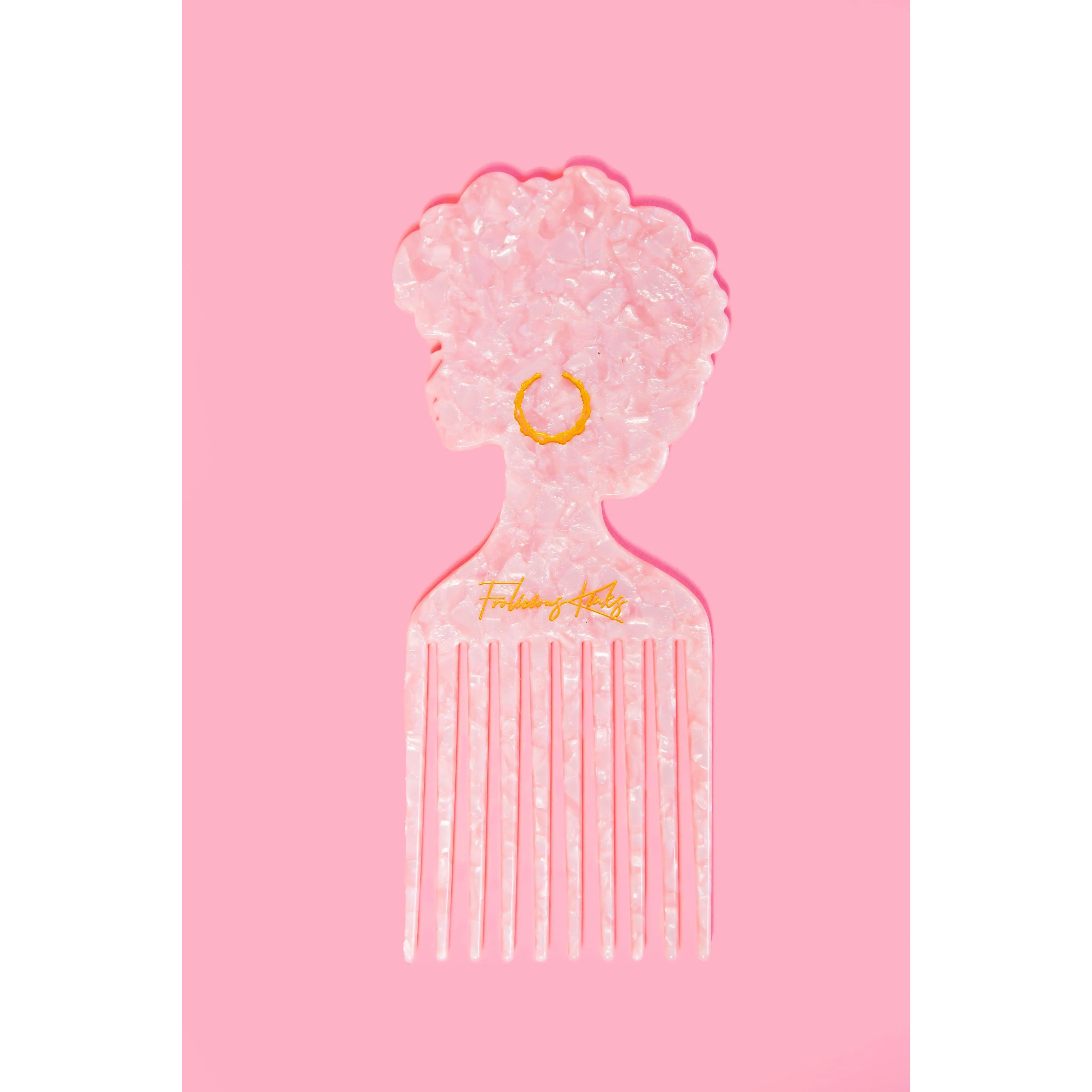 Cotton Candy Afro Pick