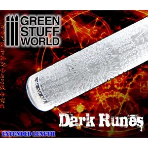 Green Stuff World Rolling Pin - Dark Runes 1279