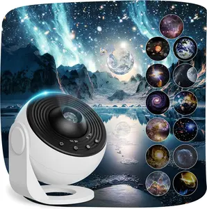New Deal - Planetarium Projector for Bedroom, 13 in 1 Star Projector Galaxy Light, Ceiling Night Light Milky Way Mood Lighting with Timer, LED Space Galaxy Lamp Bedroom Room Decor for Adults Kids - White