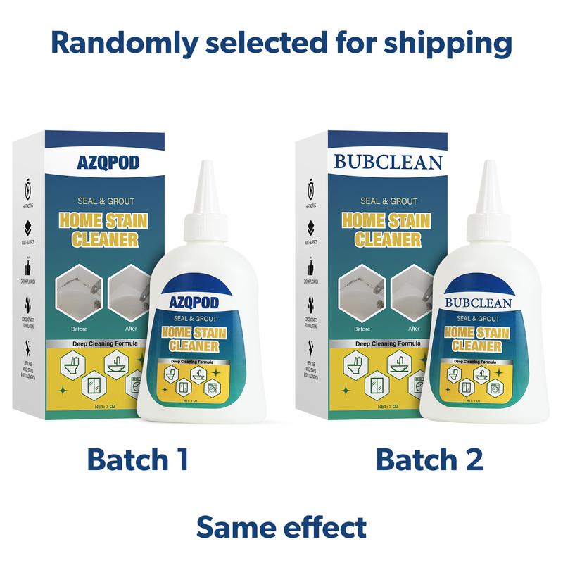 HOME STAIN CLEANER GEL – 7OZ Deep Cleaning Gel for Tile Gaps, Washing Machine Seals, Fridge Rubber, Wall & Shower Stains – Household Cleaning Solution for Bathroom, Kitchen, Room, Laundry