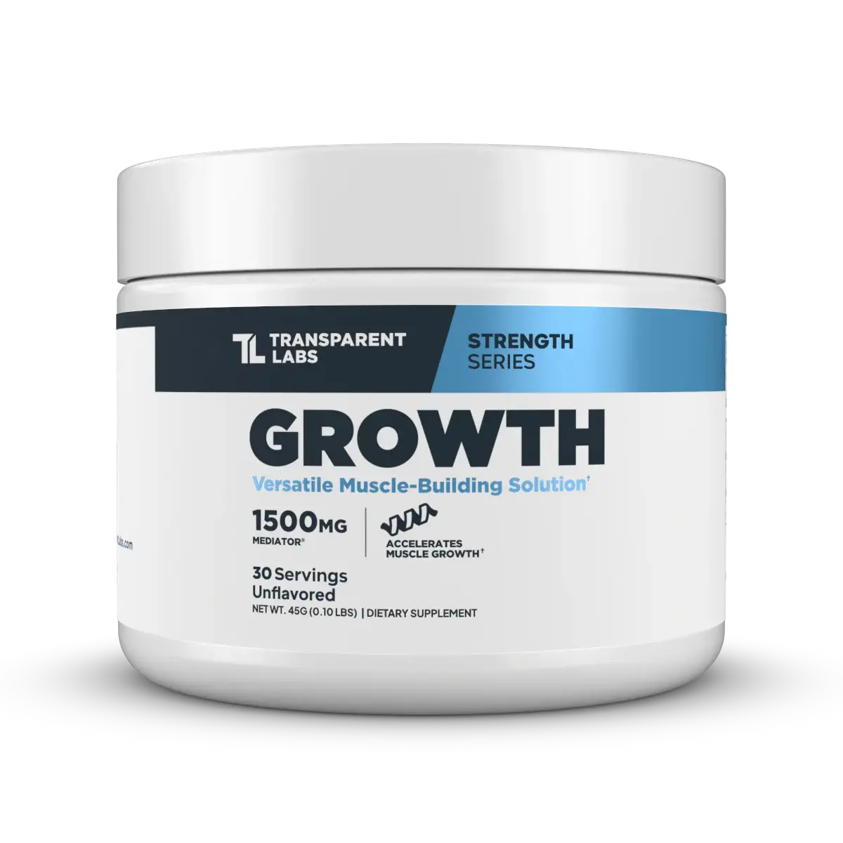 Transparent Labs GROWTH Edible Wellness Protein Workout Supplement - Fitness, Training & Muscle Building Supplement with 1,500 mg Mediator® Phosphatidic Acid for Muscle Boost, Recovery & Support
