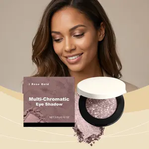 Rose Gold Glitter Shimmer Eyeshadow with Mineral Oil & Beeswax | Waterproof Formula Long-Lasting Color, Versatile for Daily & Party Wear