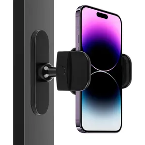 2026 Portable Gym Accessories Magnetic Phone Holder,Compatible with 4.7-6.5" Smartphones for iPhone&Android,Fitness Equipment for Sports,Fathersdaygifts Octo Suction Phone Mount Holder Alloy Metal manetic phone holder Magnetic  Stand Rubber Silicone
