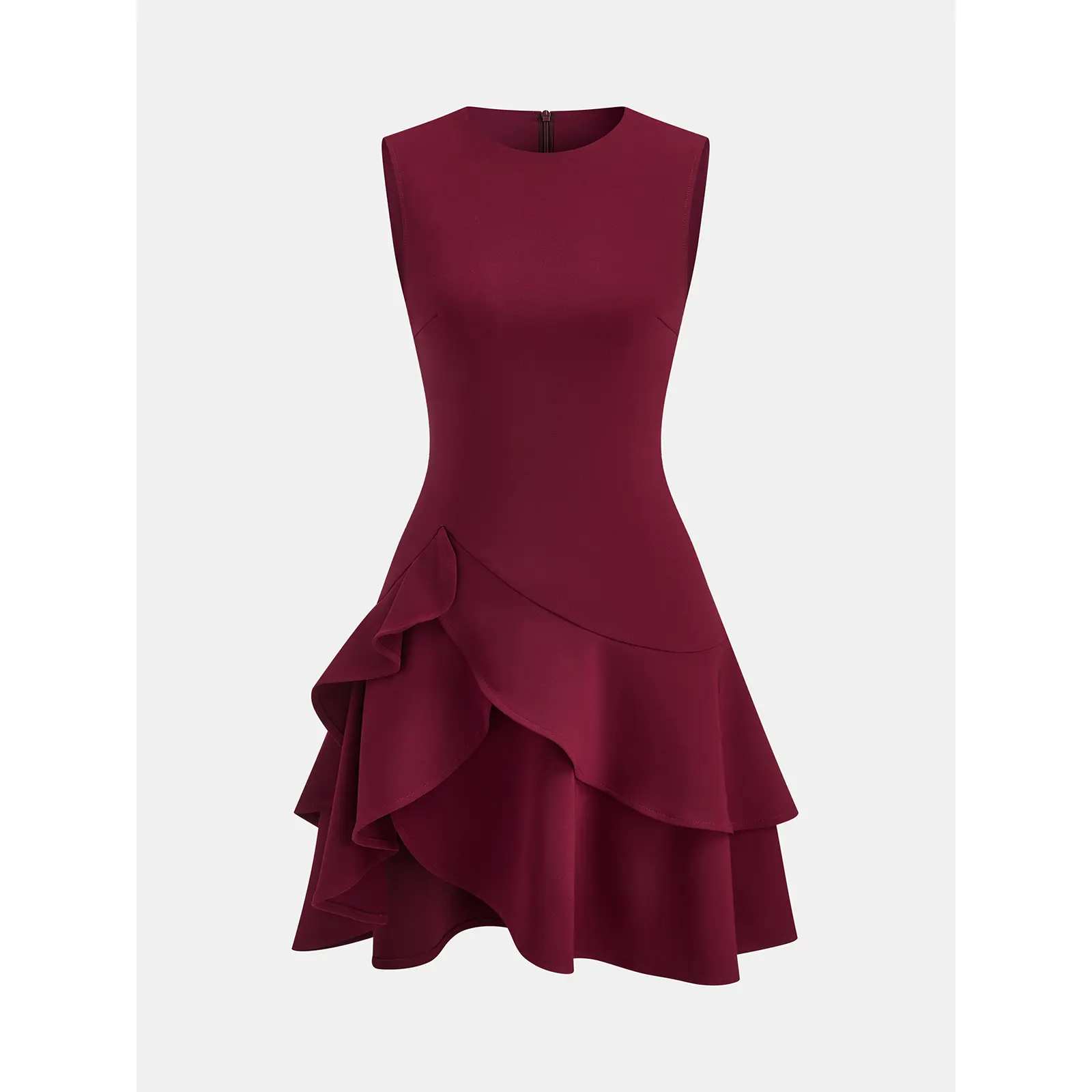 Asymmetric Ruffle Hem Sleeveless Mini Dress - TikTok Shop Asymmetric Ruffle Hem Sleeveless Mini Dress - TikTok Shop