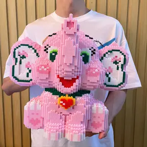 7646pcs Halloween Elephant 3D Puzzle, Building Block Puzzle, Creative Room Decor, Birthday/holiday Gift, Desk Decoration, Perfect for Personal Use