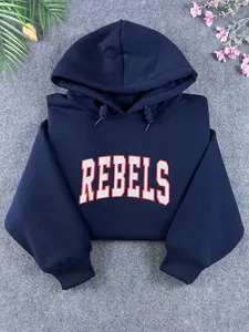 Custom Crewneck Embroidered School Mascot Make It Your Own Oversized Crewneck