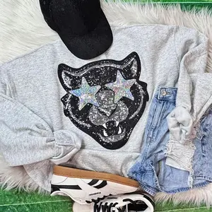 Panthers Starry Eyes Sequins Patch