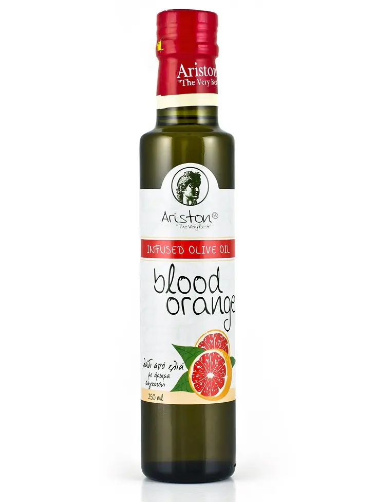 Ariston Blood Orange infused Olive Oil from Greece 8.45 fl oz (250 ml)