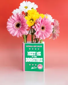 Meet Me At The Bookstore Vase