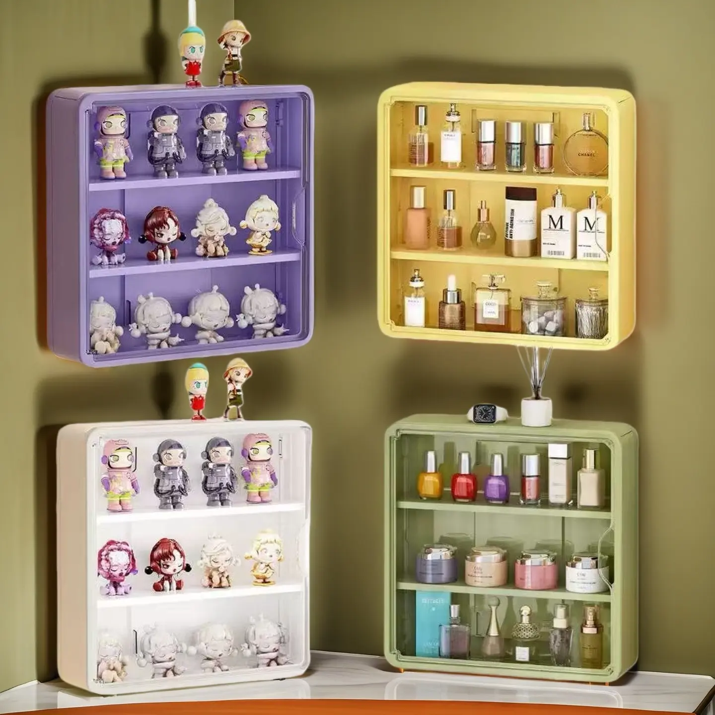 Three-layer cabinet four-piece set