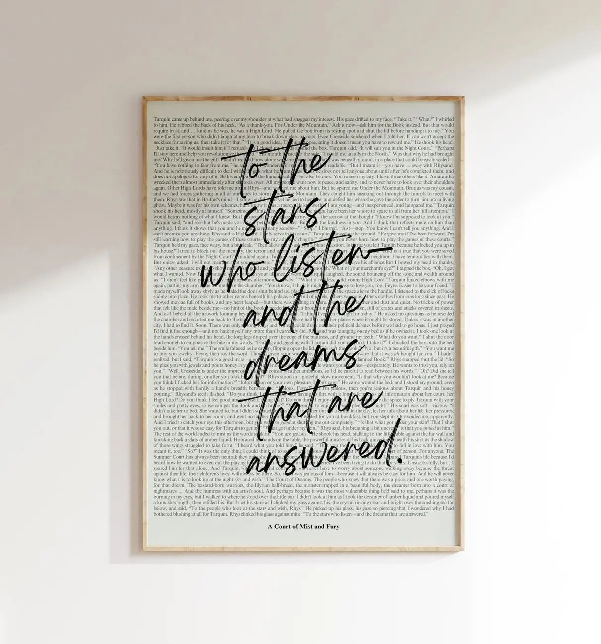 [Sale Off Up To 50%]ACOTAR Wall Art Print, ACOMAF, Velaris, Book Quotes Prints, Bookish Poster, Book Lover Art Print. NO FRAME