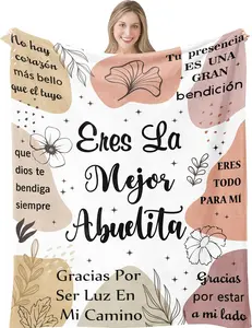 Abuela Gifts Blanket, Grandma Gifts in Spanish, Abuelita Gifts, Mejor Abuela Gifts, Great Grandma Birthday Gift, Abuelita Gift from Grandchildren