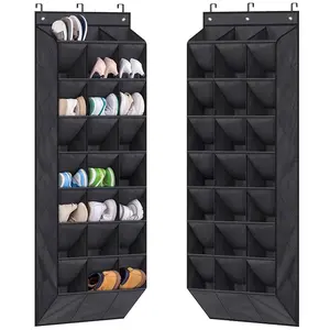 1pcs 24 Grid Hanging Bag, Oxford Cloth Space Saving Storage Bag, Wall-Mounted Door Organizer, Shoe Bag, Closet Storage, Back Door Shoe Holder