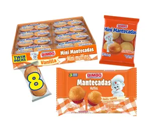 Marinela Bimbo Mantecaditas Vanilla Muffins soft pastry