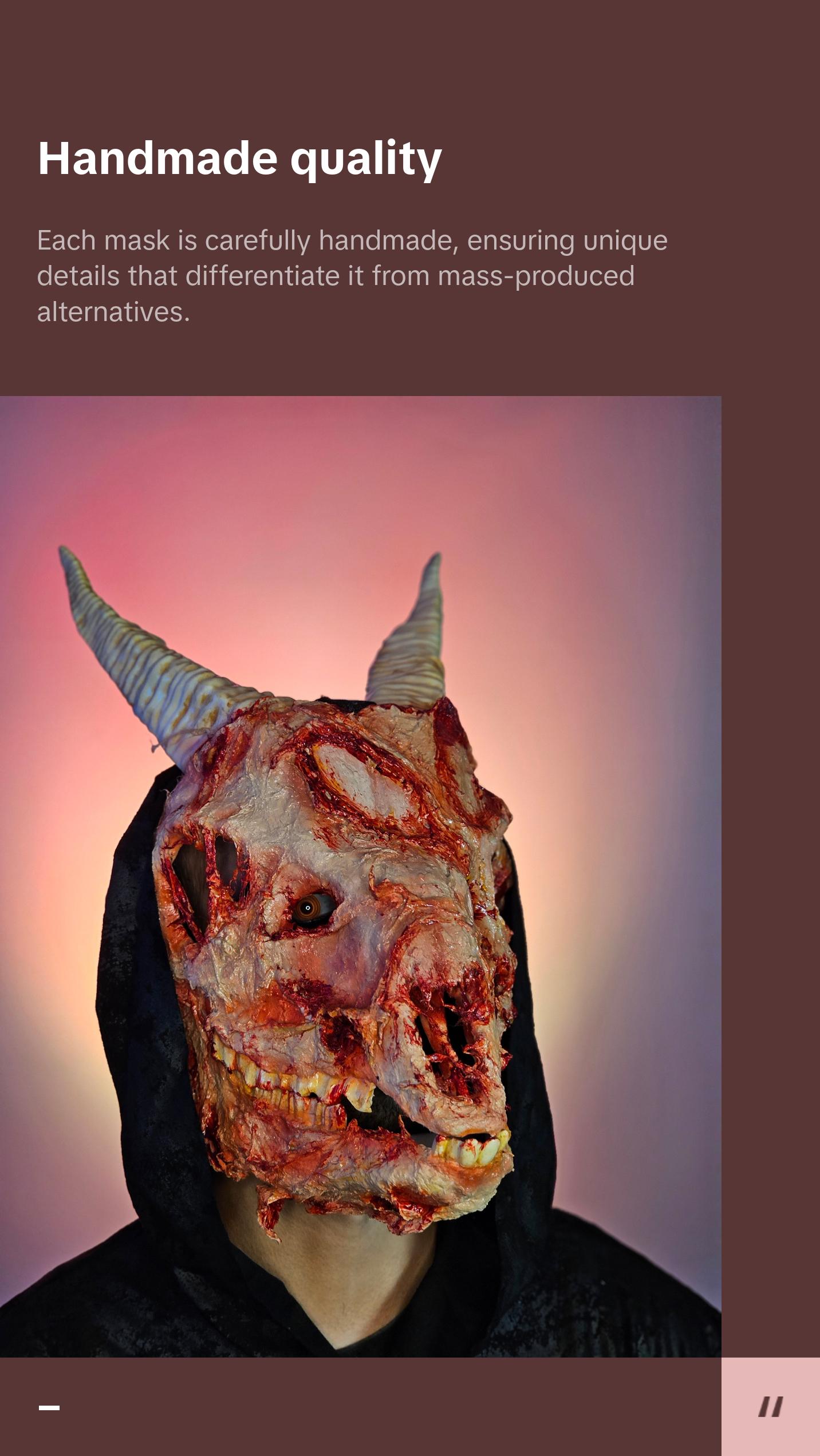 Goat Demon Skull Mask