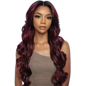 Mane Concept Brown Sugar Skinbond Lace Glueless 13x2x6 Deep Lace Frontal Wig - BSSB222 LACE CUT 03