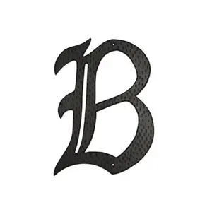 212 MAIN 16 In. Aluminium Handmade Monogram Letter B Sign, Decorative Home Accent Craft, Includes Mounting Kit (HAM-16-B)