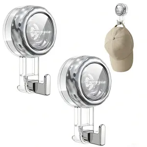 Heavy Duty Suction Cup Hooks, Strong Suction Hanger for Wreath, Shower, Window & Glass Door. Waterproof Outdoor Hooks for Bathroom Wall Hanging - Removable, No Drilling