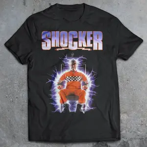 Shocker 1989 Horror Movie T-Shirt, 80's Horror Shirt, Wes Craven, Lost Boys, Nightmare on Elm Street, Creepshow, Hills Have Eyes, Phantasm