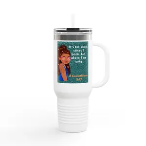 Insulated Travel Mug, 40oz Drinkware Flasks Lid Plastic