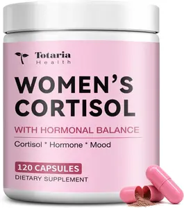 Totaria Women's Cortisol & Hormonal Balance Supplement - Stress Relief with Ashwagandha, L-Theanine, Magnesium, Myo-Inositol, Mood, Focus & Sleep Support, PMS* 120 Ct.
