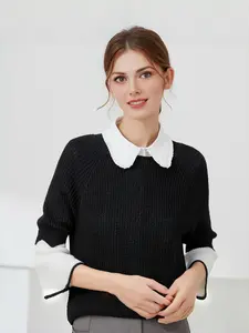 Women's Detachable Fake Collar, Elegant Peter Pan Collar for Layered Look, Stylish Accessory for Fashionable, Casual