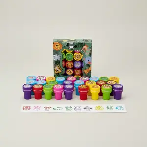 20pcs Wildlife Stamps for Kids Party Gifts, Jungle Adventure Party Favors, Birthday Presents, Zoo Animal Stamps, Christmas New Year Gifts