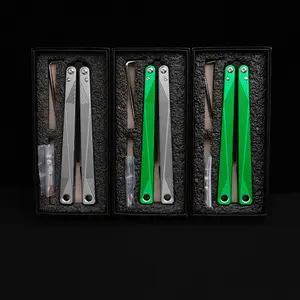 Outdoor Entertainment Toy, Aluminum Balisong, Newbie Safety Trainer, Durable Outdoor Play Equipment, Perfect Gift for Kids & Adults