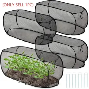 Foldable Pop-Up Mesh Plant Protection Net, Durable Raised Garden Fence, Animal & Insect Protection, Reusable Fruit Vegetable Seedling Net