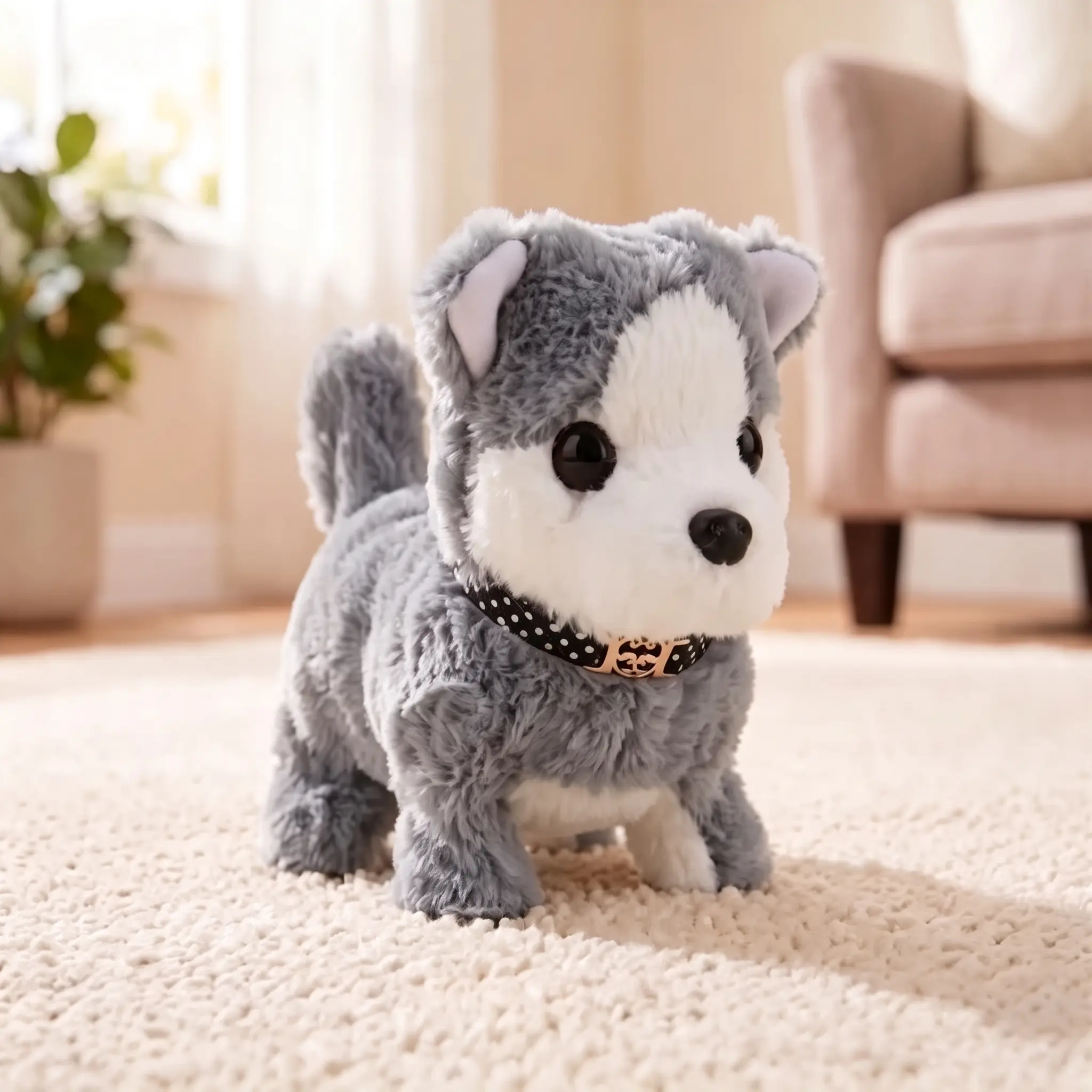 Plush Electronic Pet Puppy - Walking, Barking Stuffed Toy