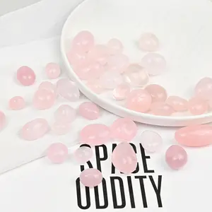 【DH】500g Natural Crystal Tumbles/Material：Rose quartz, Crazy Agate,Moss Agate,Candy Fluorite