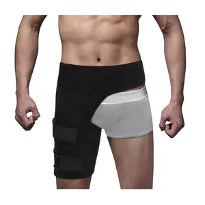 Unisex Hip Brace - Thigh Compression Sleeve & Groin Wrap for Weightlifting & Running - One Size Fits All Knee Stabilizer
