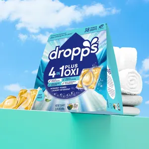 38 Count 4-in-1 Plus Oxi Biobased Power Laundry Detergent Pods, Crisp Breeze