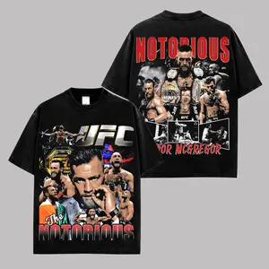 Conor McGregor The Notorious T-Shirt, MMA Fighter Graphic Tee, Irish Warrior Fan Shirt, Combat Sports Champion Apparel, Vintage McGregor Merch, Knockout King Streetwear, Premium Cotton Unisex Tee