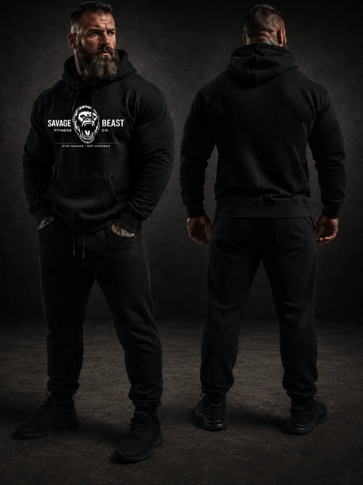 Men’s Gym Hoodie – Athletic Fit Workout Hoodie | Savage Beast