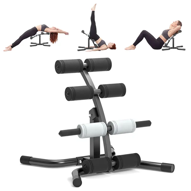 RELIFE Mini Inversion Table - Compact Steel Frame Home Workout Equipment, Unisex Fitness & Exercise Gear, Space-Saving Back Extension Machine with Foam Rollers, 330 LBS Capacity Abdominal Trainer, Fitness Equipment