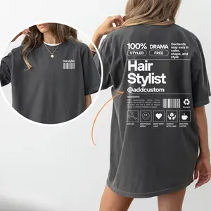 Comfort Colors Hairstylist Shirt, Hairdresser Graphic Tee, Salon Crew Apparel, Cute Stylist Gift, Retro Hairstylist Shirt, Funny Hairstylist T-Shirt, Gift For Hairdresser