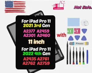 LCD Screen Display Assembly Touch Digitizer Replacement for iPad Pro 11 3rd Gen A2301 A2377 A2459 A2460 LCD Display Screen Replacement