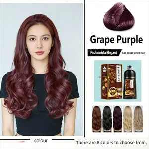 Three-In-One Bubble Hair Dye, No Mixing, Gentle Formula, Scented, Fragrance, Non-Head Scalp Stain, Home Use, Unisex, Large Capacity, Recyclable Packaging