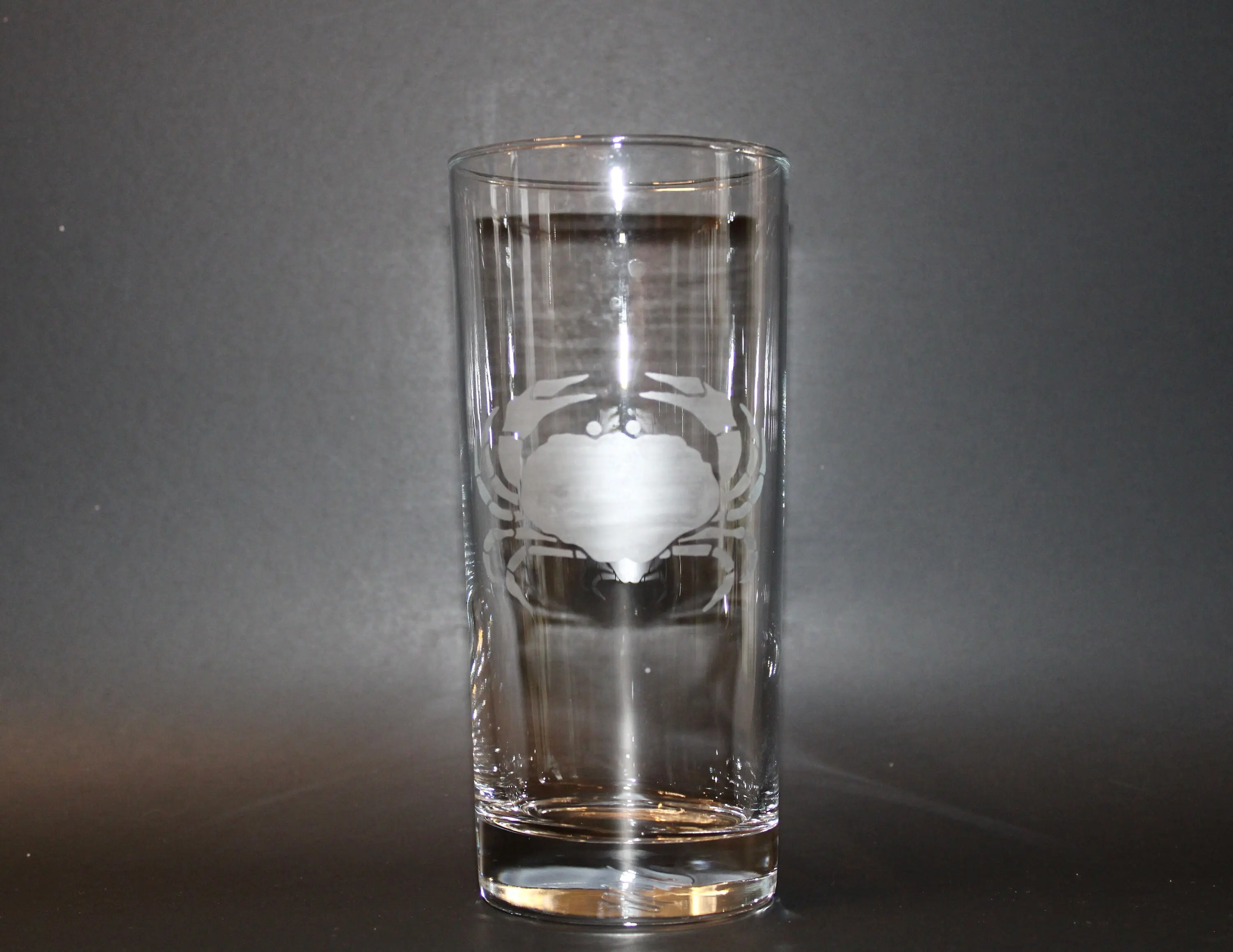 Etched Crab Glass Etched Crab Glass