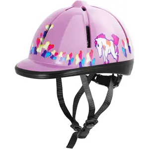 Adjustable Kids Equestrian Horse Riding Helmet, S Size Fits Head 48-54cm, Suitable for Children Aged 2 to 6 Years Old