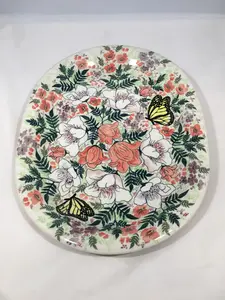 9036 Malwa Large Oblong Plate First Anniversary