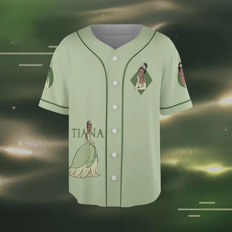 Personalized Tiana Dancing The Princess & The Frog Baseball Jersey Shirt