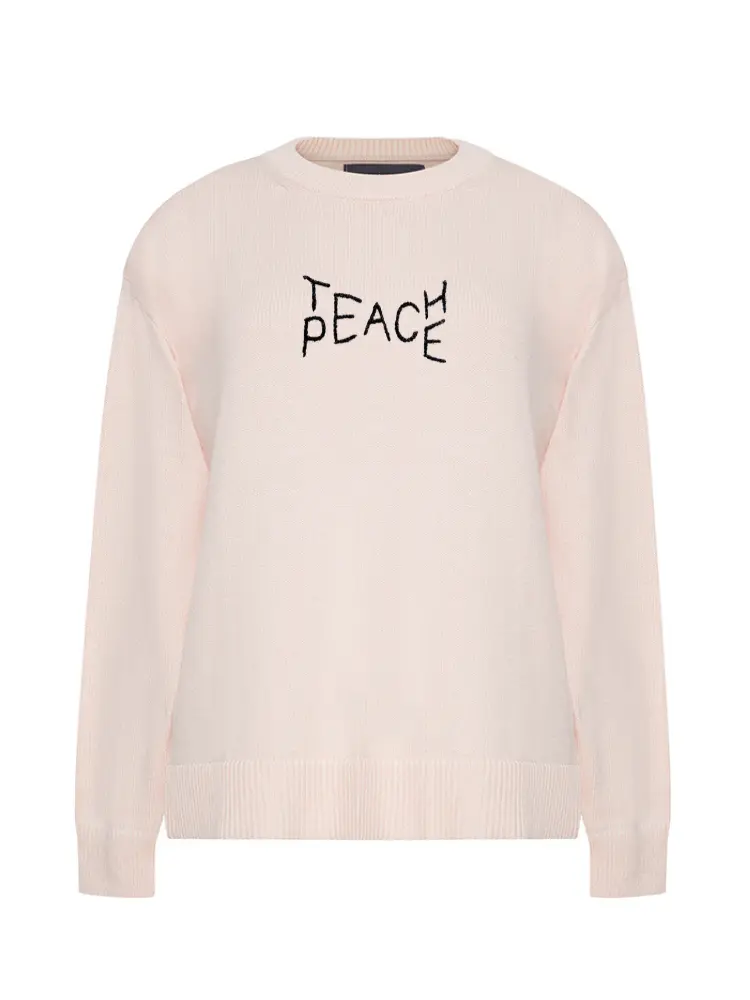 "teach peace"  Maxine Sweater