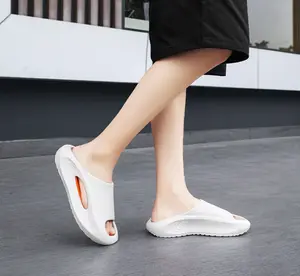 Cloud Slides Pillow Slippers for Women Men, EVA Lightweight Non Slip Shower Shoes, Breathable Open Toe Summer Sandals, Thick Sole Comfort Slides for Bathroom Indoor Outdoor Beach House Slippers