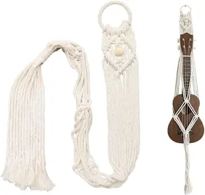 White Ukulele Hanger Decor Guitar Wall Hanger, Ukulele Case Alternative Kit (Suitable for 21 Inch)